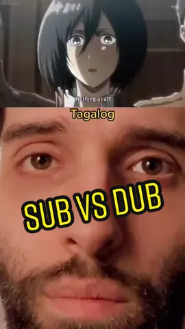 Japanese vs Tagalog #subvsdub #anime #animedub #aot #AttackOnTitan #fy #fyp #foryou #weeb #animecommunity