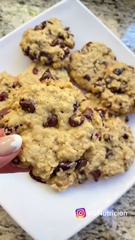 Galletas de avena con arándano y chocolate amargo. Lista de ingredientes y cantidades en mi Instagram 🤍 #nutricion #fyp #parati