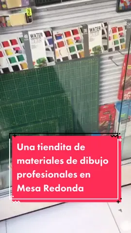 Una tiendita en Mesa Redonda donde comprar acuarelas profesionales (No escolares)  a buen precio #lima #centrodelima #materiales