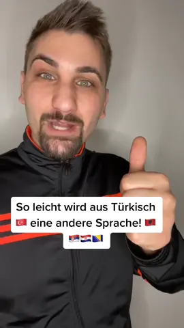So schnell wird aus Türkisch ➡️🇦🇱🇷🇸🇧🇦🇭🇷👍 #türkisch #deutsch #türkischfüranfänger #türkischlernen #fy#fyp#sprachen #übersetzung#streetstylejoe