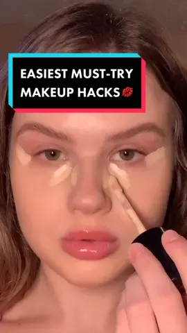 Makeup hacks you NEED to try💄   #fypシ゚ #makeuphacksforbeginners #easymakeuphacks #makeuptips #concealerhacks #makeuptips101 #youneedtotrythis #makeup