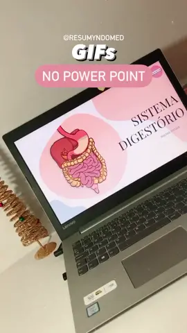 como colocar GIF em apresentações no power point ✨ #fyp #resumos #resumosdigitados #apuntesdigitales #slides #study #medicina #estudos