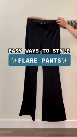 easy ways to style flare pants💗 follow me for more #TikTokFashion #fashion #outfitideas #outfitinspiration #stylingtips #fyp #flare #aesthetic