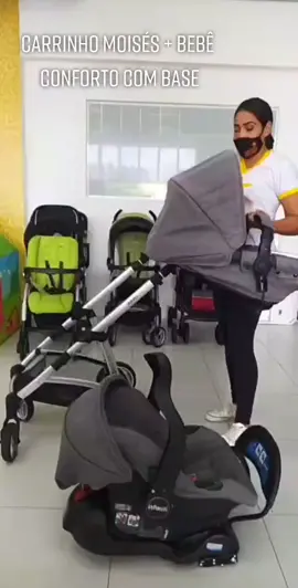 Carrinho Moisés + Bebê Conforto com Base INFANTI#vempracrescieperdi #indaiatuba #crescieperdiindaiatuba