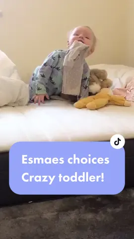 She is definitely in the crazy toddler stage! #toddler #crazytoddler #biting #mumsoftiktok #fashion