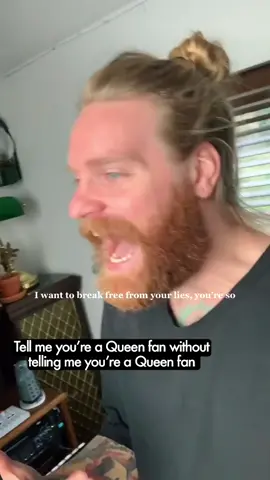 Dare we say @samhairwolfryder holds his own against the original?! 👏🏼👏🏼#QueenOnTikTok      Join in on this challenge 👉🏼 #tellmewithouttellingme