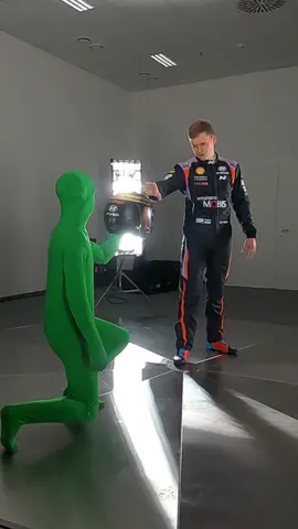 Getting creative with the green suit 💪🏼 Who wants to see the final result? #viral #funny #force #greensuit #rally #bts