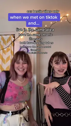 we were literally MEANT to be friends i swear @gromitmug #chronicillness#BestFriends#alt#wlw#disabled#fyp#foryoupage#feedingtube