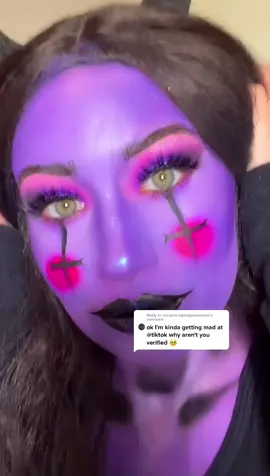 Reply to @vampire.tapangaxoxoxoxo ya girl wants to be verified SO badly! #mua #devil 😈