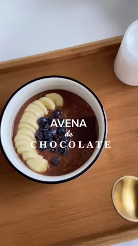 avena de chocolate en 5 min #breakfastrecipes #breakfast #breakfasthealthy #recetassaludables
