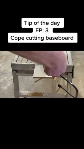First time doing baseboard! #LearnOnTikTok #renovation #carpentersintrainning #tools #remodel #trim #homeimprovementtip #DIY #fyp #HowTo
