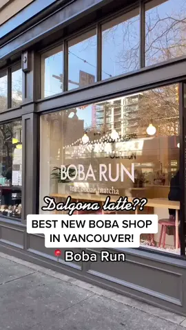 Best new boba shop in Vancouver!! #boba#bubbletea#bubbleteasquad#vancouverfoodie#vancouverfood#foodtiktok#vancouver#dalgona#matcha#fyp#vancouverbc#fy
