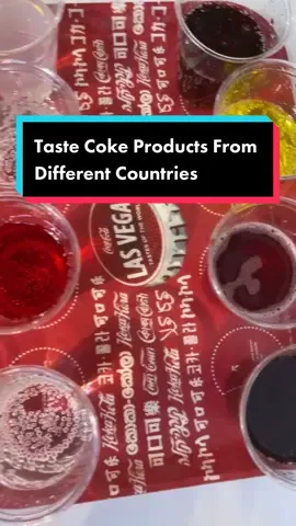 Go taste all the different coke flavors from countries around the world!!! It is $16 to taste them all. It is at the Coca Cola Store on the Strip! 🥤