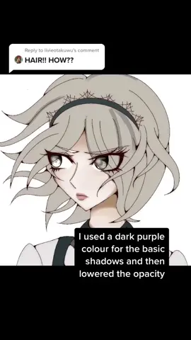 Reply to @livieotakuwu Half of this video is pointless but if ur interested ... #fyp #colouringtutorial #hairtutorial #procreatetutorial #danganronpa