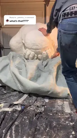 Reply to @_patinhu_ #sculpture #concrete #statue #art #artistsoftiktok #lawnornaments #buddha #zen #fyp #satisfying