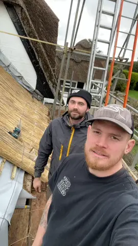 Master and his apprentice day 1 thatching #thethatchingguy #part1 #day1 #reed #england #work #job #foryou