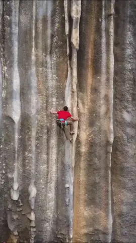 Would you climb there? (Credit: Steghiso/IG) #climbing #climb #rockclimbing