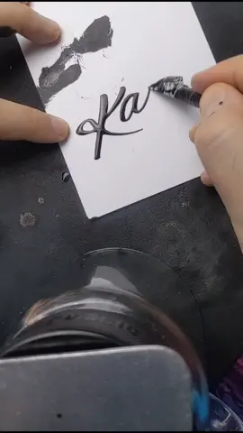 Kay. #calligraphy#writing#handwriting#writingaesthetic#asmr#satisfying#lettering#tiktokartist