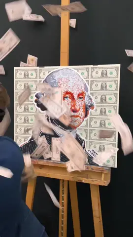 I used 300 dollar bills for this.