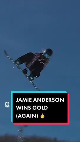 #jamieanderson and her GOLD MEDAL RUN 🤟🔥🏂 Pacifico Women’s #Snowboard #bigair #XGames #xgamesmode