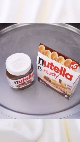 OMG. Eating this Nutella cookie is really delicious 😋 #icecreamrolls #trend #ASMR #foryou #icecream