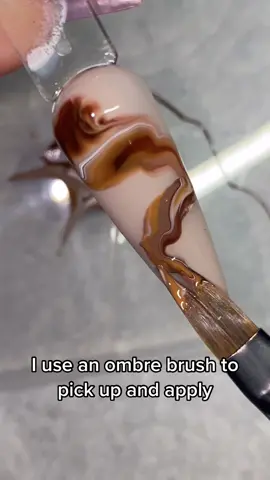 Marble is just my thing🤎 what do you think? #fyp #foryoupage #nailvideos #nailtutorial #marblenailsart #nailart #easynailart #beginnernails