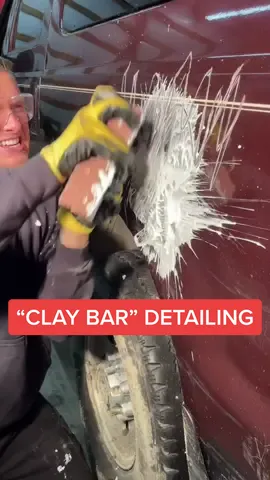 Reply to @1997fordf350 “CLAY BAR” Polish        #fyp #trucks #ford #mechanic #cardetailing