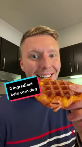 Corn dog chaffle #keto #lowcarb #EasyRecipes #healthyrecipes