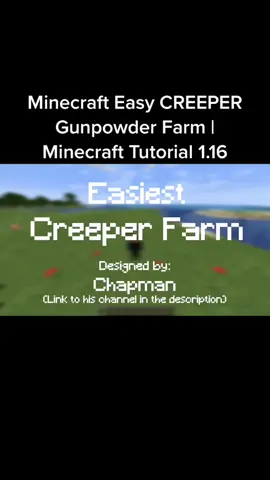 designed by Chapman and credit to Voltrox #Minecraft #minecraftfarms #gaming #minecrafttutorial #minecrafter#tutorial#creeper #fyp #foryou #foryoupage