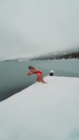 $20 to jump in...you doing it? (@annette.weum) #ice #icecold #frozen #snow