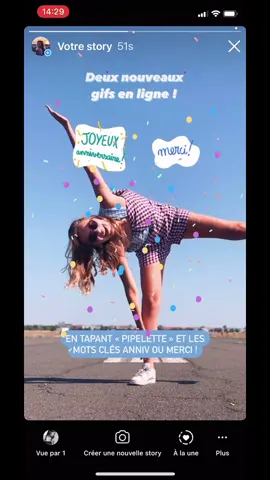 Parce qu’on adore les confettis 🎉 #astuceinsta #storiesinsta