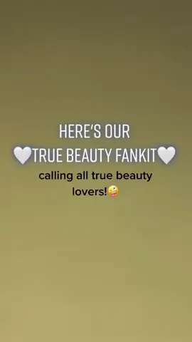 TRUE BEAUTY FANKIT🤍 || price: 50k only💰 || ig: yourfirstaidkit_ shopee: aureliaeh09 | happy shopping🥰