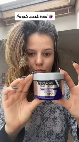 Tried the Purple Brightening Mask so you didn’t have to 😉 #fyp #hairexperiment #purplemask #provoke
