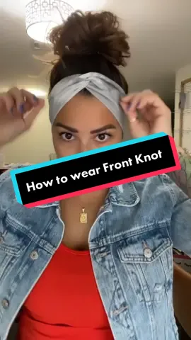 How to wear front knot headband! #ItWasntMe #DoritosFlatLife #PepsiHalftimeChallenge #headband #hairaccessories #messyhair