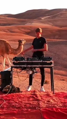 Morocco are you ready for this? 🇲🇦❤️ this Sunday on my YT “Charles B” see me DJing with camels in Agafay Desert 🐪 #morocco #desert #djs #housemusic