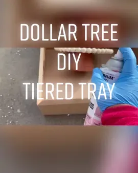 Another #DollarTreeDIY YouTube video just went live! ✨(Link in bio) ✨Here's a #tieredtray sneak peek! #DIY #decor #DIYDecor #easydiy #dollarstorecraft