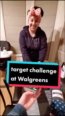 we were waiting to pick up thai food so we did the #targetchallenge at #walgreens. #lgbtq #wlw #excedrin #nerdsrope