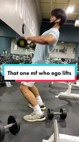 Dudes be grabbing weight that’s way too heavy from the jump and swear the forms right🤔 @moemood17 #Fitness #gym
