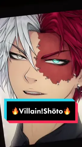 Last, but not least - Shōto is done🔥 My villain 2.0 series is up on my IG~~ #shototodoroki #todoroki #mha #villain #animeartist #myheroacademia #fyp