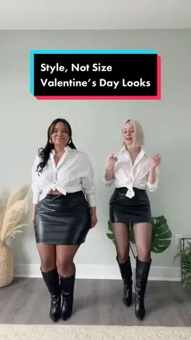 It’s us again 🖤 All looks from @asos and you can shop the link on my bio! Which one is your fav look? @mariacastellanos_ri #stylenotsize #fashion