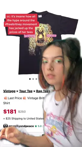 bury me in itttttt😩 their ig is @backstockco you’re welcome 👀#freebritney #britney #raptee #vintagetee #framingbritneyspears