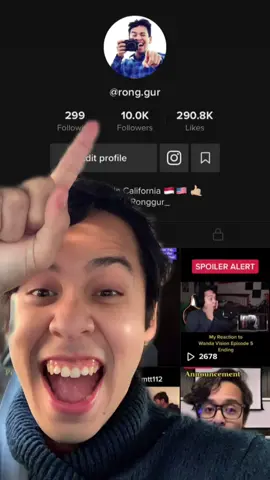 thank you fam! 🥳  #10k #foryou #tiktok #foryoupage #achievement #fyp #avengers