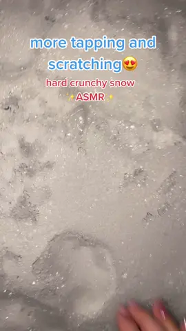 my favorite snow asmr... 60 seconds of scratching and tapping hard snow ✨❤️ #fyp #foryou #snow #winterstorm #ASMR #TrulyGlowingSelfieLove ❄️❄️❄️