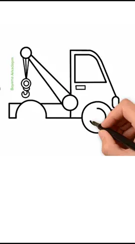 İş makinaları çizimi 2, kolay çekici, vinç çizimi #çizimvideoları #keşfet #çizimler #sanat #kolayçizim #vinç #drawing #howtodraw #karakalem #çizim