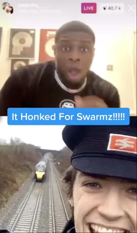It finally happened! Thank you to the train driver for the honk 😄 #ukrap #swarmz #trending #fyp