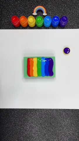 DIY Rainbow with paint 🎨🌈 #rainbow #foryou