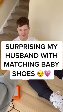 OMG MY HEART 🥺💗 #surprise #couple #couplegoals #4u #fyp #pregnant #baby #babygirl #dadlife #dadshoes #sass #viral #trend