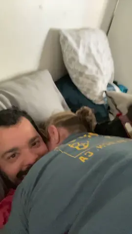 My dog won’t let me kiss my wife #dog #animals #clingypet #family #wife