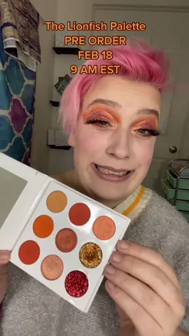The Lionfish Palette. PRE ORDER TOMORROW (feb 18th) AT 9AM EST!! #eyeshadow #reelbeautyllc #thelionfish #palette