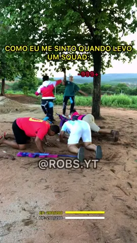 Quem aí também fica desse jeito quando leva um squad? 🤣🔥❤️ Vou liberar GIFT CARD hoje no insta Robs.yt! #booyah #freefire #garena #foryou #comedian